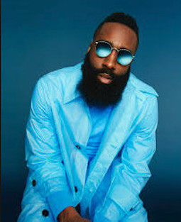 James Harden in a Blue Suit