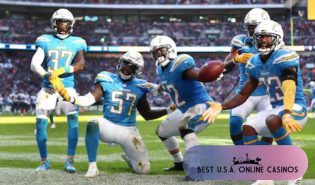 Los Angeles Chargers Players Celebrating in London