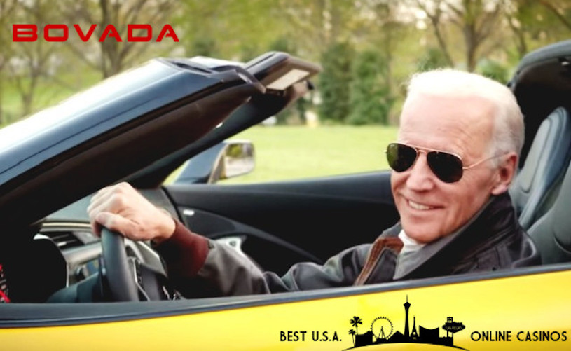 Joe Biden in Yellow Sports Car