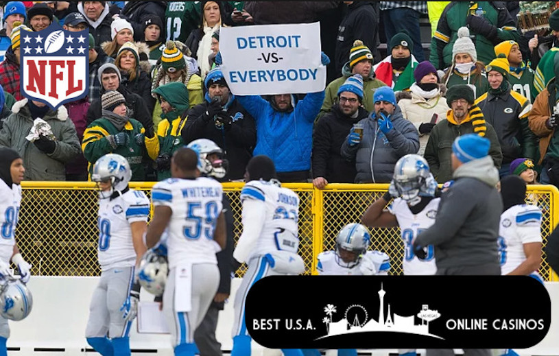 Detroit Fans in Green Bay