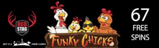 67 Free Spins for Funky Chicks Slots at Red Stag Casino