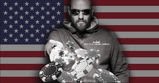 USA Poker Chip Throw