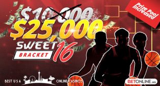$25,000 Sweet 16 Bracket Contest 2019 at BetOnline