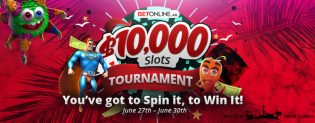 BetOnline Summer Slots Tournament for June 2019