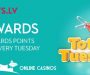 Double Reward Points Every Tuesday at SlotsLV Casino