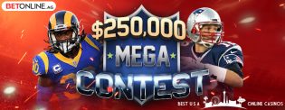 BetOnline $250,000 Mega Pickem Contest for NFL 2019