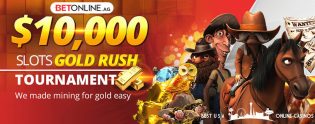 BetOnline $10,000 Gold Rush Slots Tournament 2019