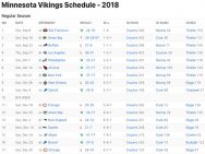 Minnesota Vikings Results 2018