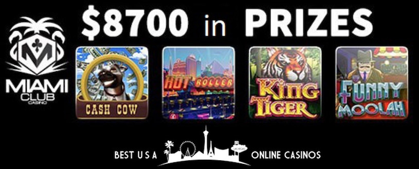 USA Online Slots Tournaments at Miami Club Casino for October 2019