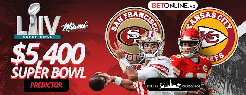 BetOnline $5,400 Super Bowl LIV Score Predictor