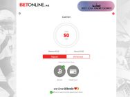 Step 1 BetOnline Bitcoin Deposit Select Banking Method