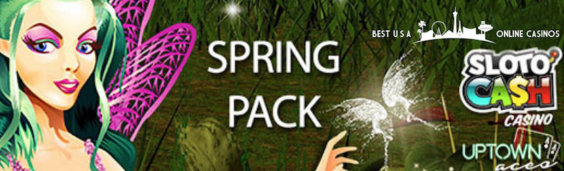Spring Pack of Free Spins and Deposit Bonuses at USA Online Casinos