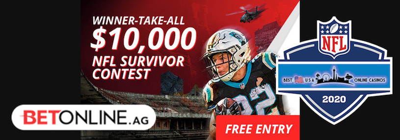Free NFL 2020 Survivor Pool at BetOnline Giving $10,000