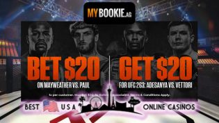 Bet on Floyd Mayweather vs. Logan Paul MyBookie UFC 263 Promotion