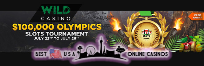 $100,000 Olympics Slots Tournament at Wild.ag USA Casino