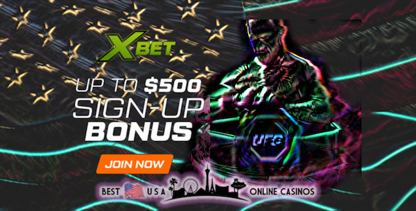 Xbet MMA Sportsbook Neon Join Banner